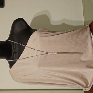 Suen Silver-tone 3 Strand Crystal Pendant Necklace